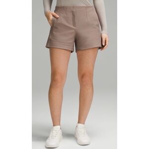 LULULEMON Utilitech Taupe Relaxed Fit High Rise 3.5” Shorts